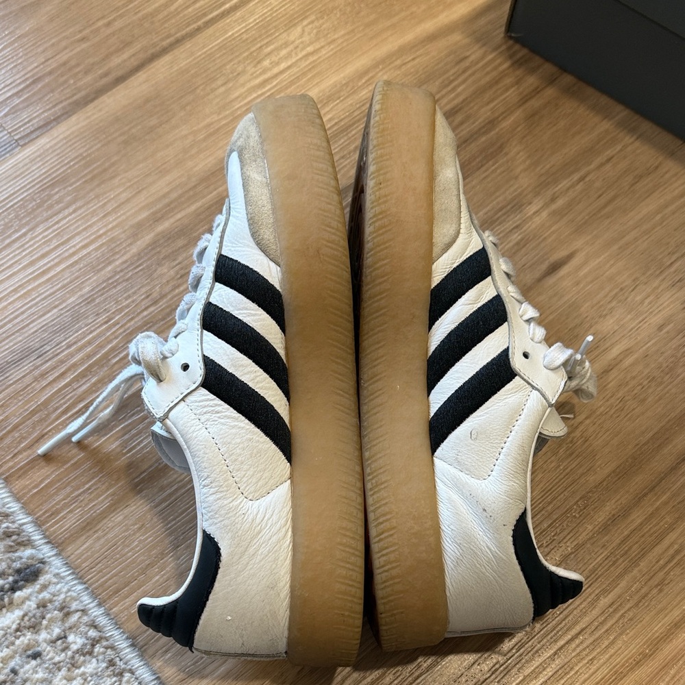 Adidas Samba White and Black Women's Shoes - Picture 7 of 9